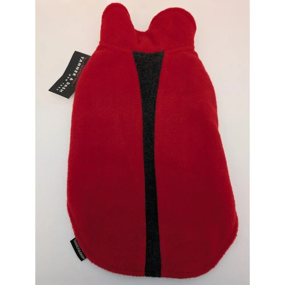 Tanner & Dash Size 12 Dog Jacket Red Fleece Ruff Weather Gear Cozy Winter Pet